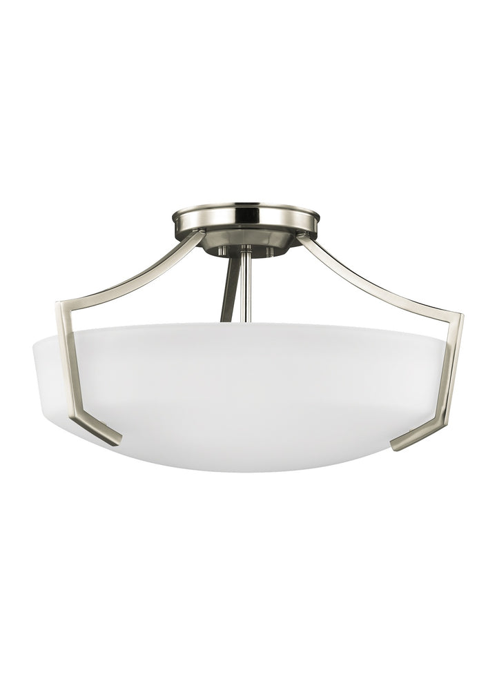 Generation Lighting. Three Light Semi-Flush Convertible Pendant