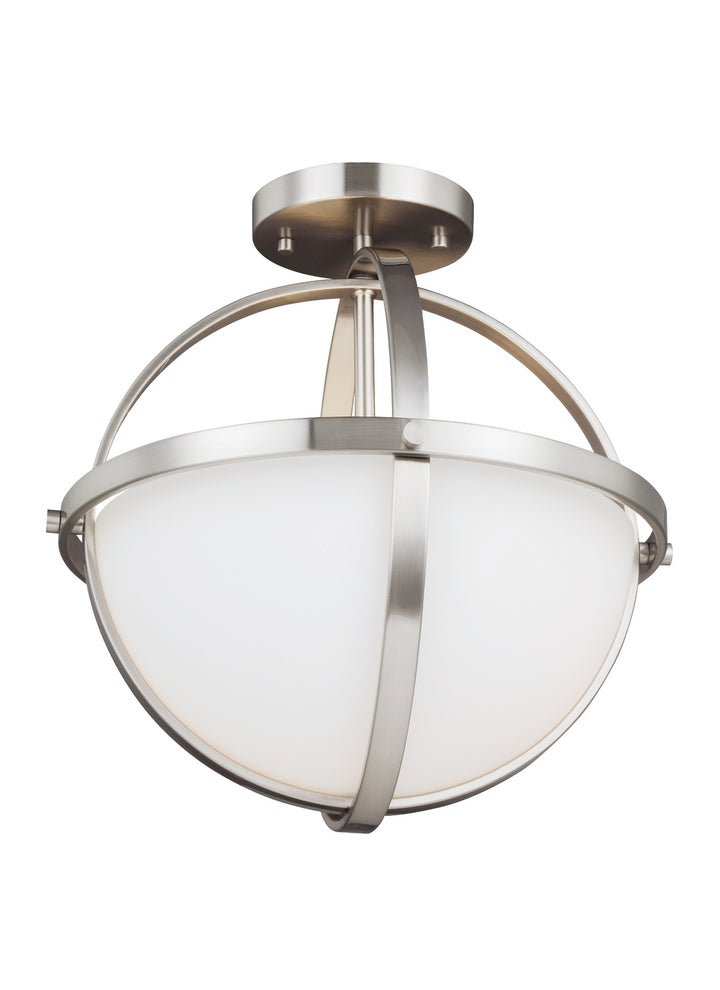 Generation Lighting. Two Light Semi-Flush Convertible Pendant