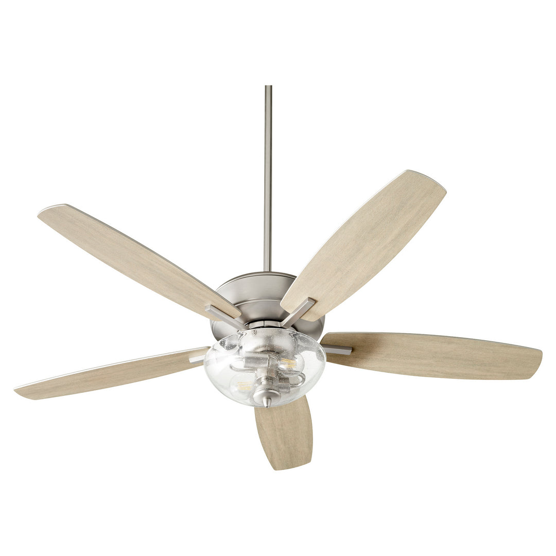 Quorum Breeze 52" Indoor 2 Light 14W Non Dimming LED Pull Chain Ceiling Fan