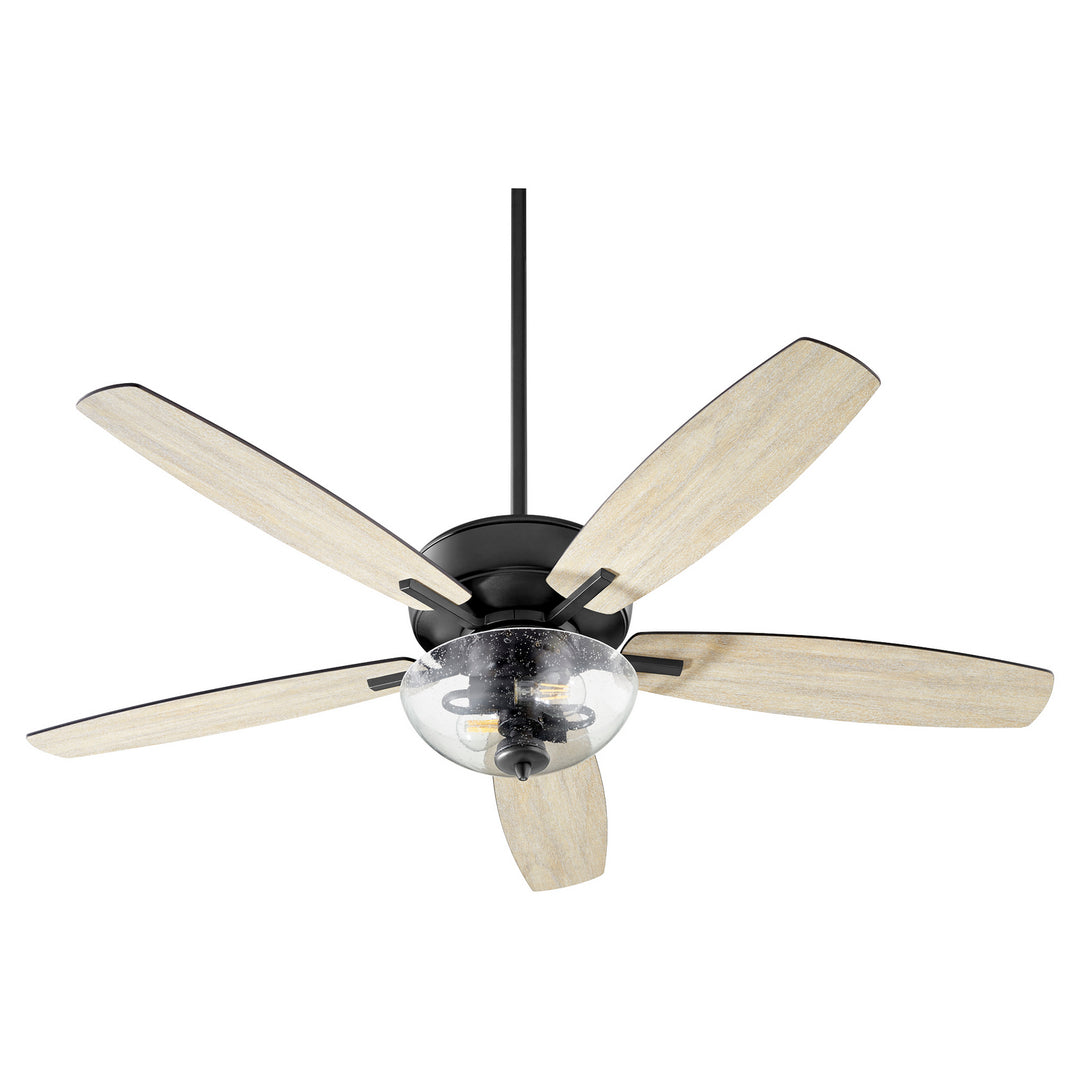 Quorum Breeze 52" Indoor 2 Light 14W Non Dimming LED Pull Chain Ceiling Fan