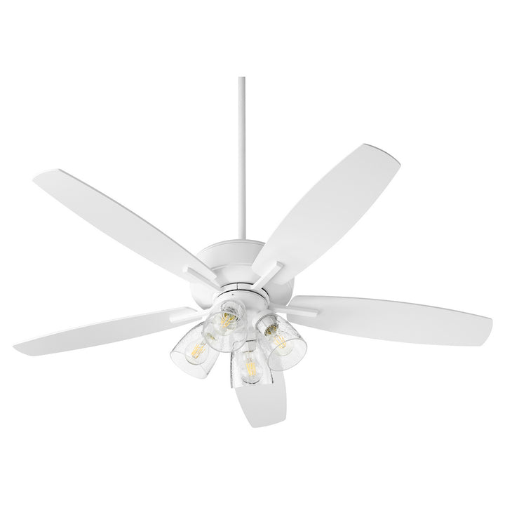 Quorum Breeze 52" Indoor 4 Light 28W Non Dimming LED Pull Chain Ceiling Fan