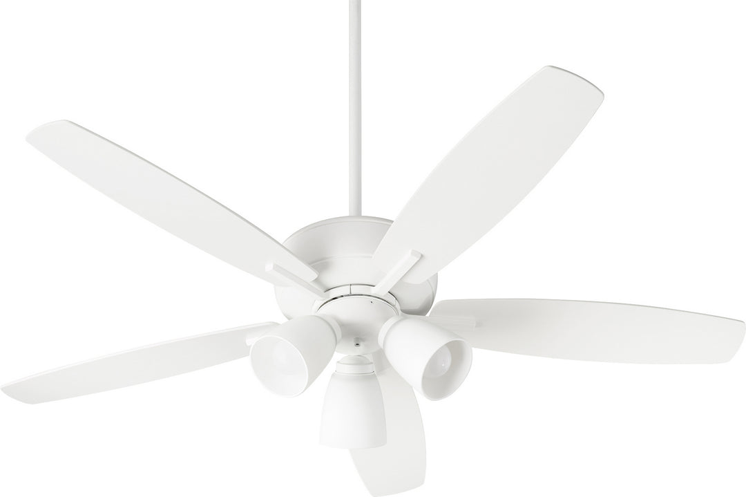 Quorum Breeze 52" Indoor 3 Light 21W Non Dimming LED Pull Chain Ceiling Fan