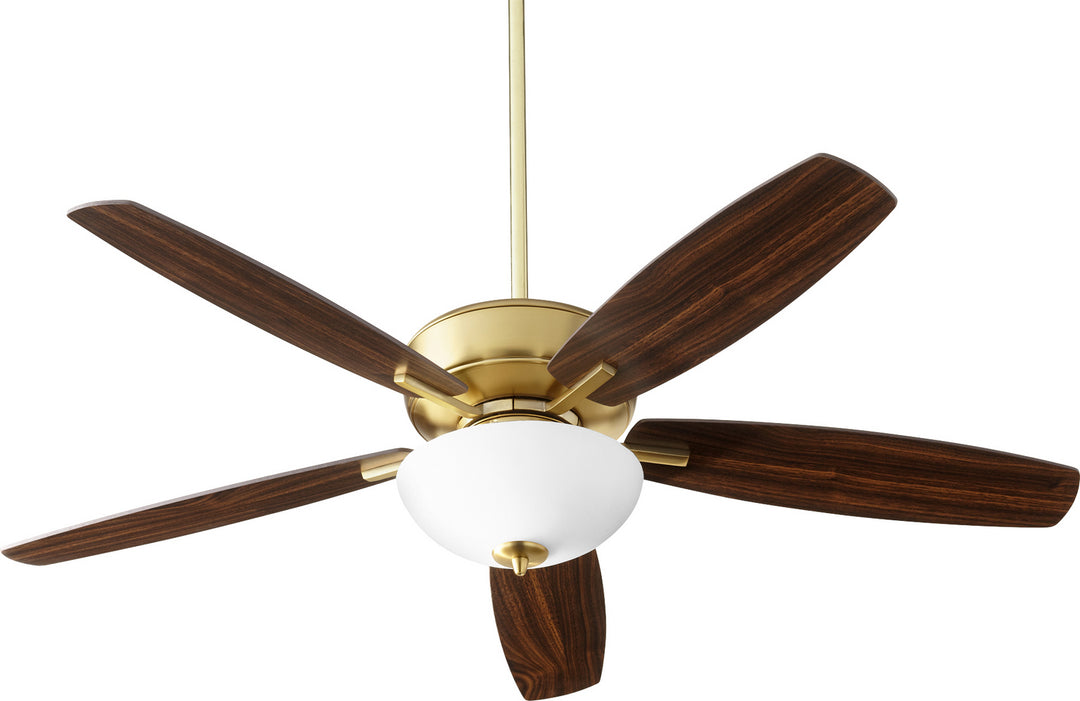 Quorum Breeze 52" Indoor 2 Light 14W Non Dimming LED Pull Chain Ceiling Fan