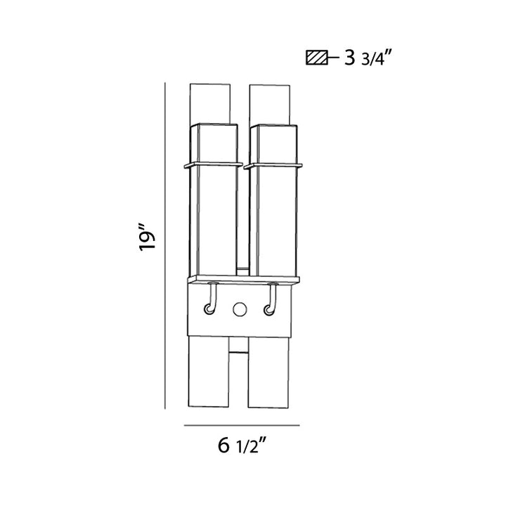 Eurofase Two Light Outdoor Wall Sconce