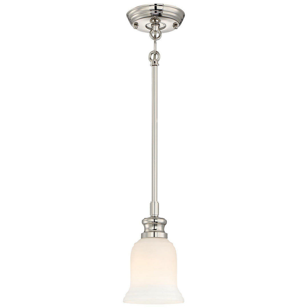 Minka Lavery Audreys Point One Light Mini Pendant in Polished Nickel