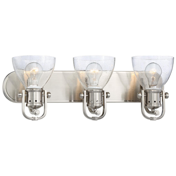 Minka Lavery Three Light Bath in Brushed Nickel