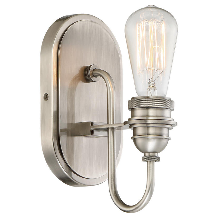 Minka Lavery Uptown Edison One Light Bath in Plated Pewter