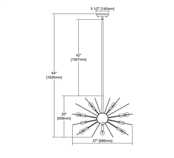 ELK Home 12 Light Chandelier