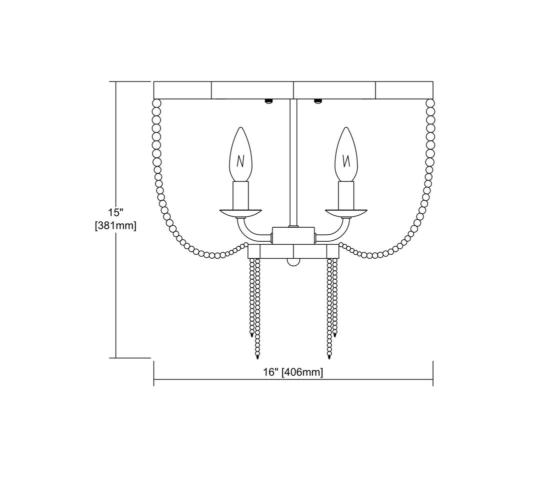 ELK Home Five Light Flush Mount