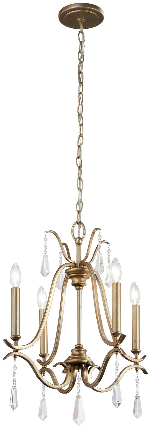 Minka Lavery Laurel Estate Four Light Chandelier in Brio Gold