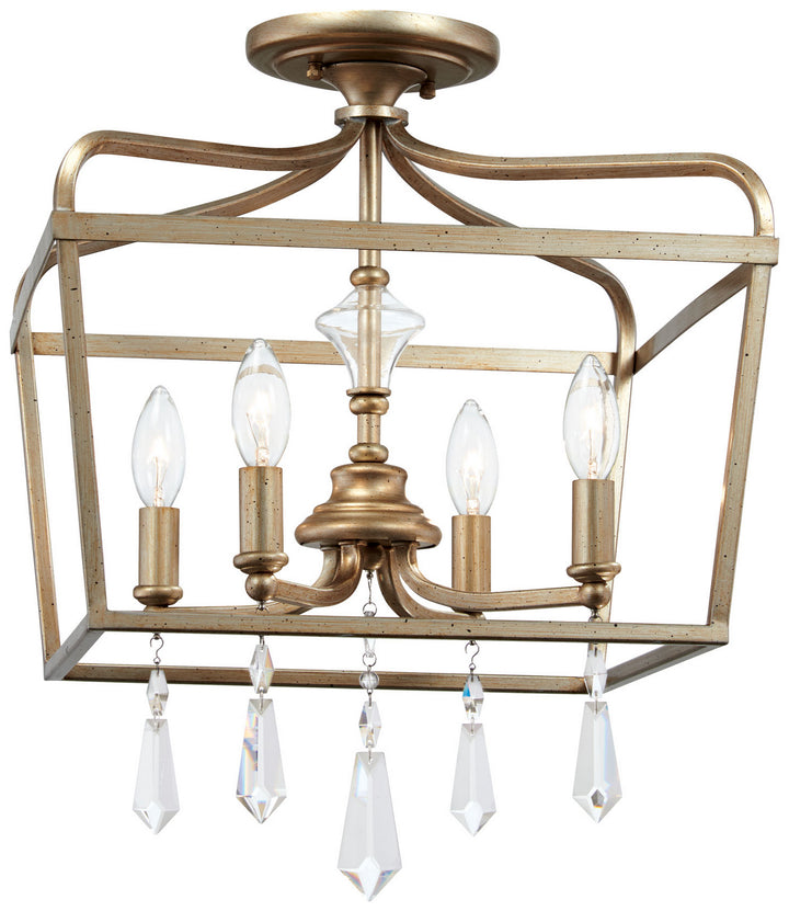 Minka Lavery Laurel Estate Four Light Pendant in Brio Gold