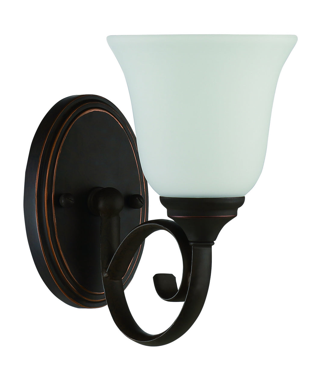 Barrett Place One Light Wall Sconce in Mocha Bronze