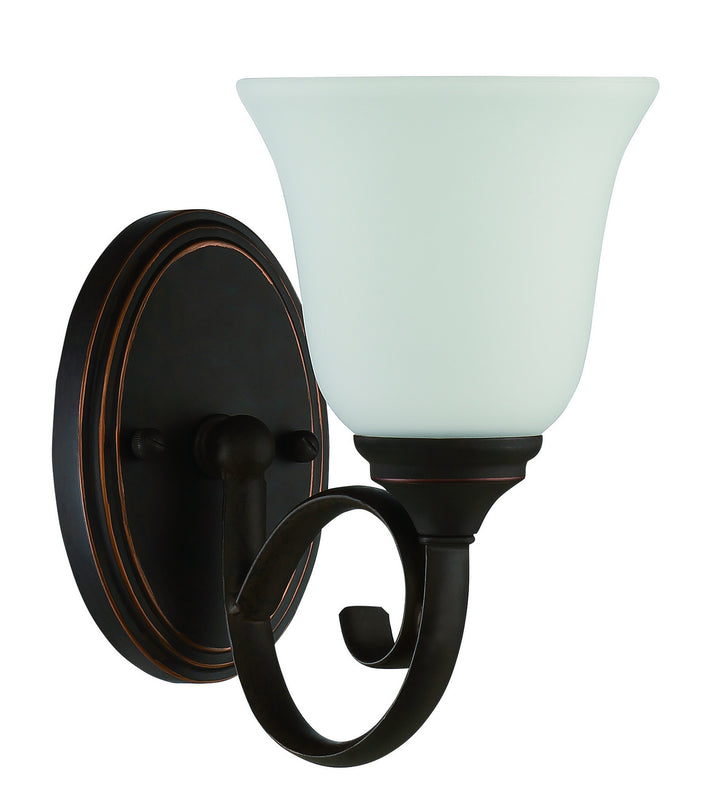 Barrett Place One Light Wall Sconce in Mocha Bronze