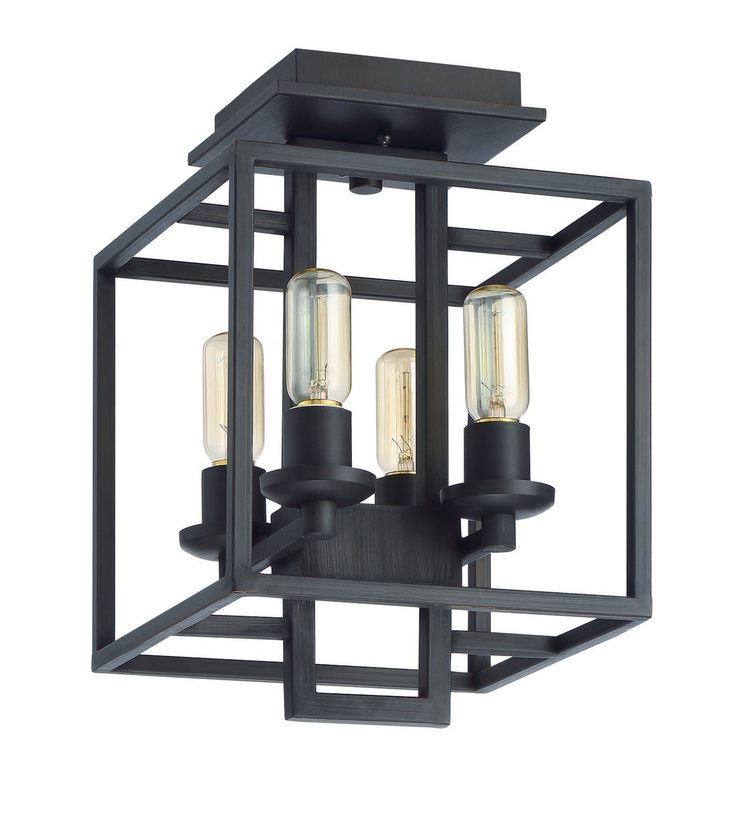 CraftmadeCubicFour Light Semi Flush Mount