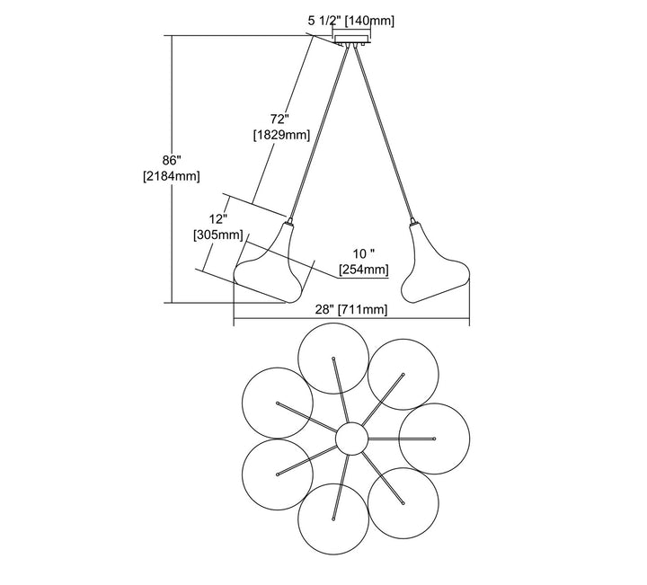 ELK Home Seven Light Pendant