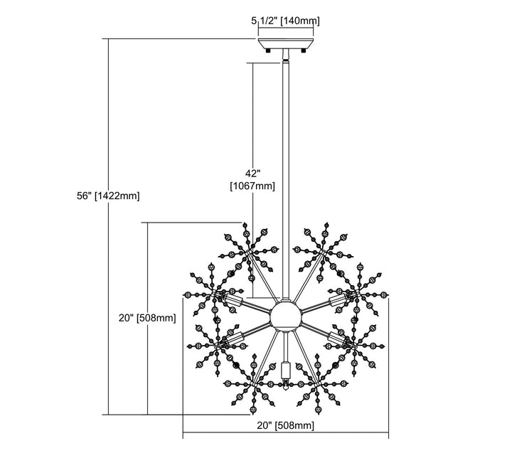 ELK Home Seven Light Chandelier