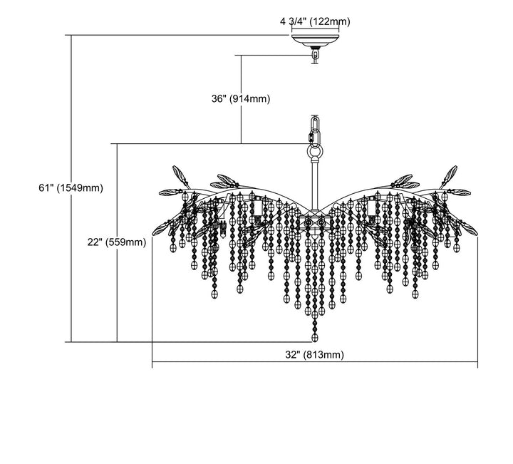 ELK Home Six Light Chandelier