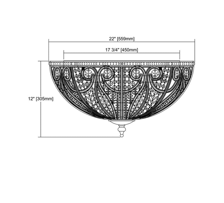 ELK Home Eight Light Flush Mount