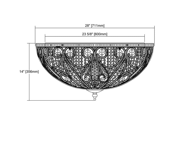 ELK Home Ten Light Flush Mount