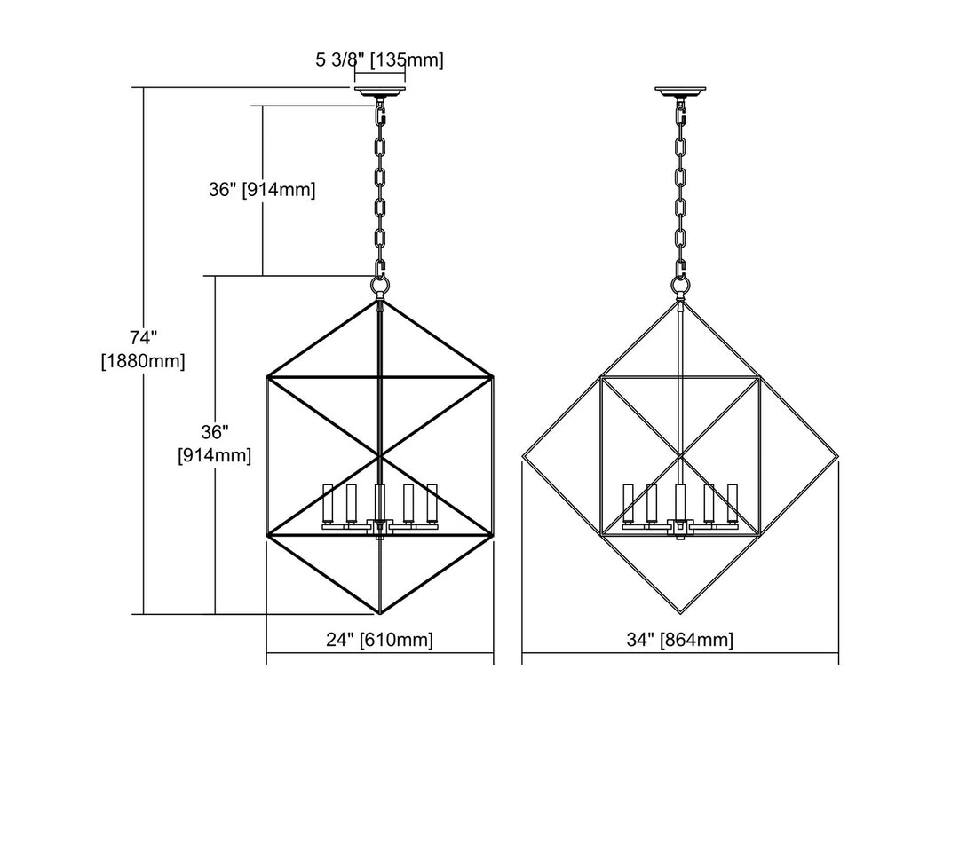 ELK Home Six Light Chandelier