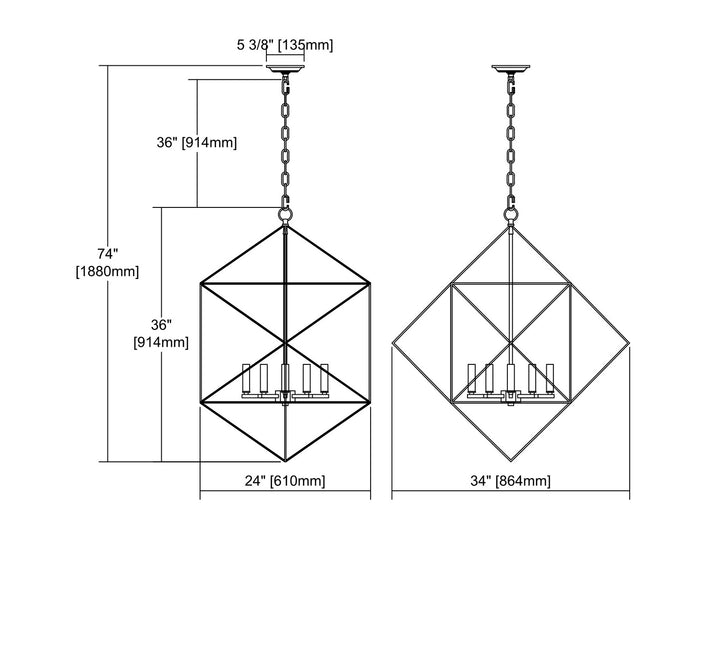 ELK Home Six Light Chandelier