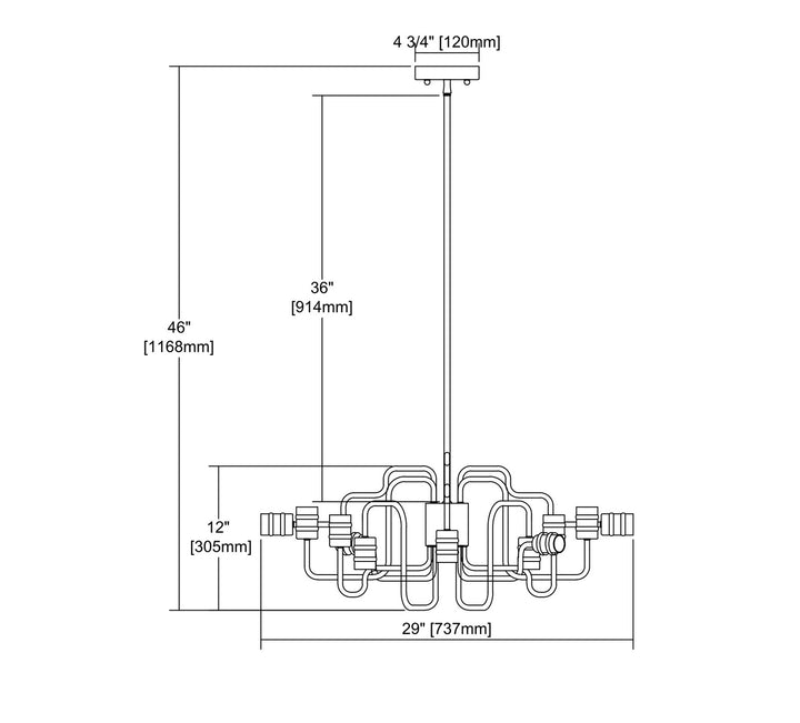 ELK Home 12 Light Chandelier