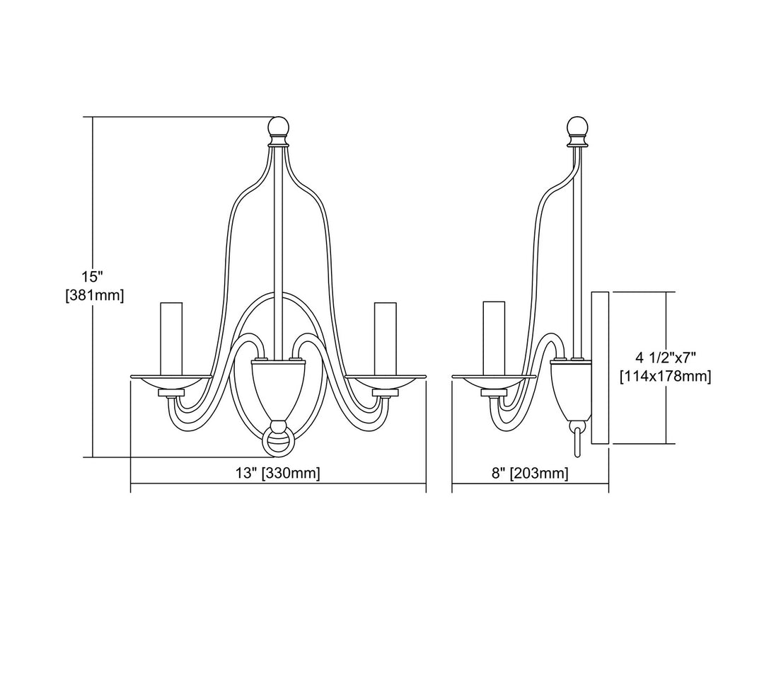 ELK Home Two Light Wall Sconce