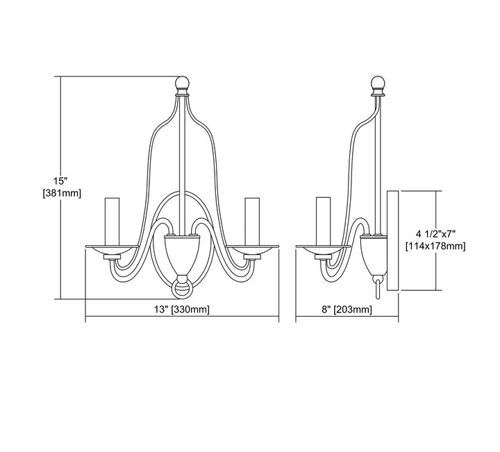 ELK Home Two Light Wall Sconce