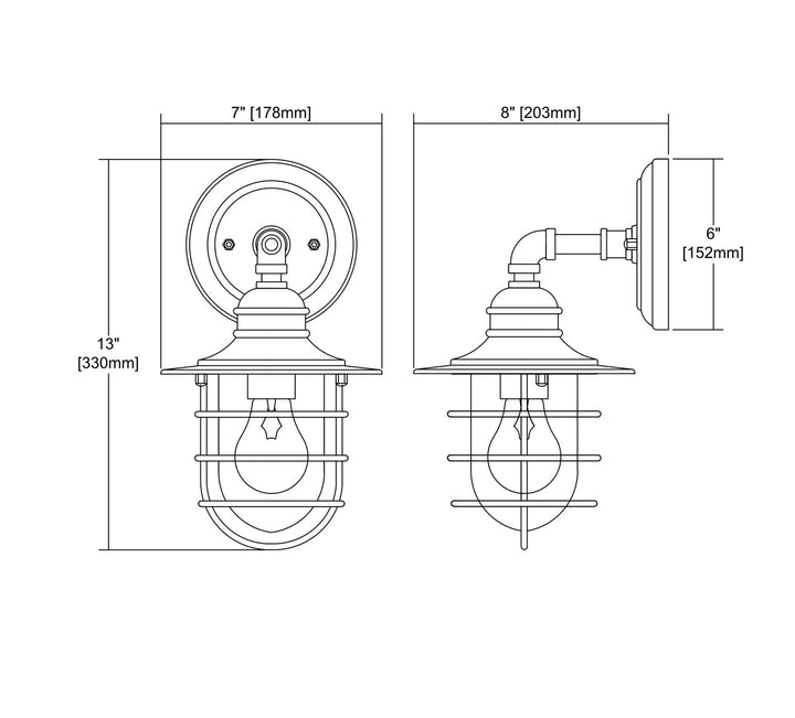 ELK Home One Light Outdoor Wall Sconce