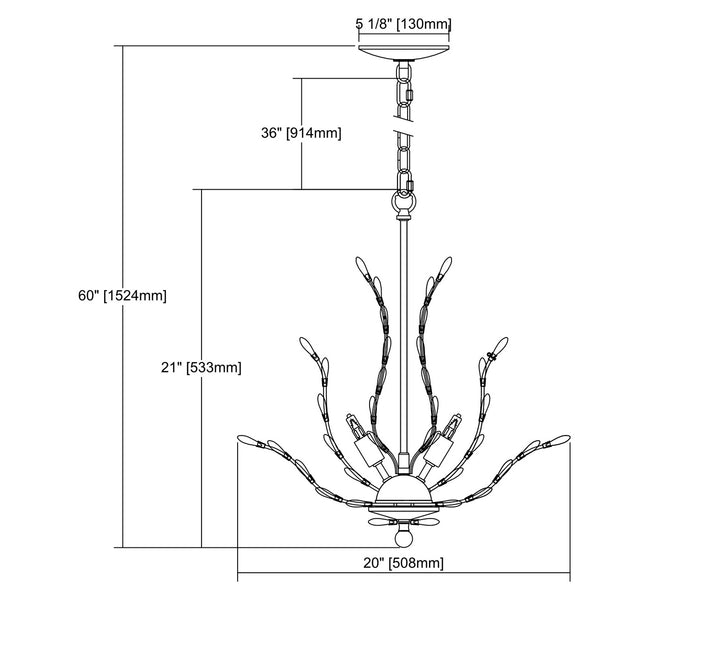 ELK Home Six Light Chandelier