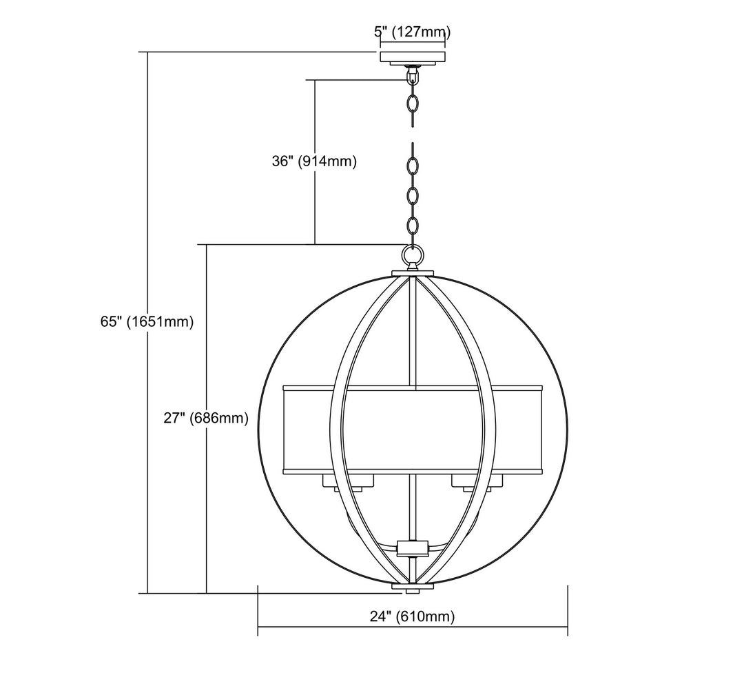 ELK Home Four Light Chandelier