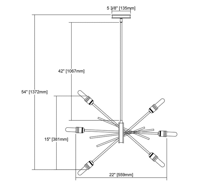 ELK Home Six Light Chandelier