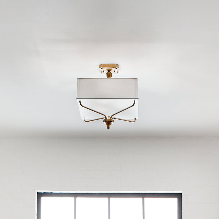 Kichler Three Light Semi Flush Mount