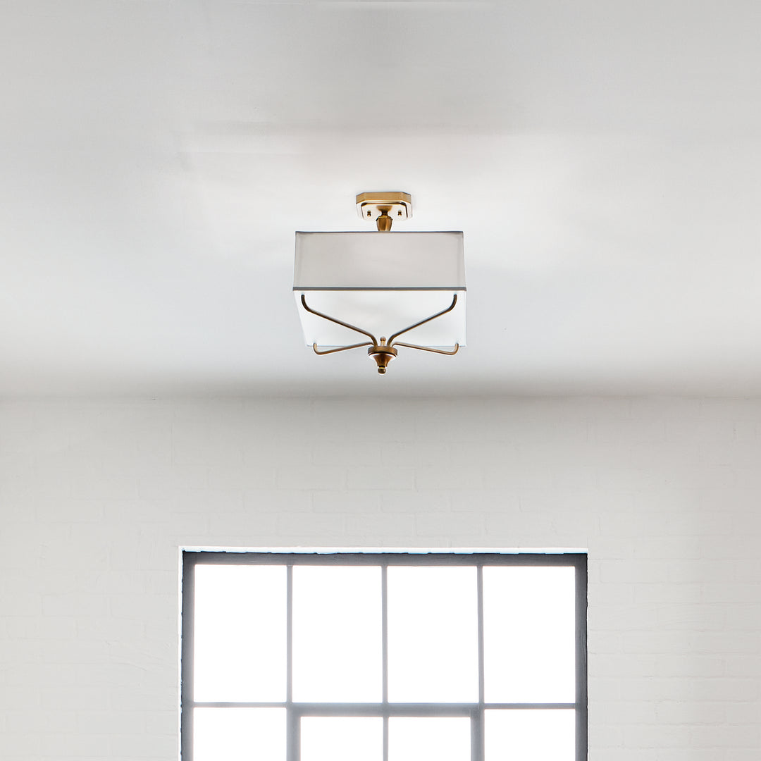 Kichler Three Light Semi Flush Mount