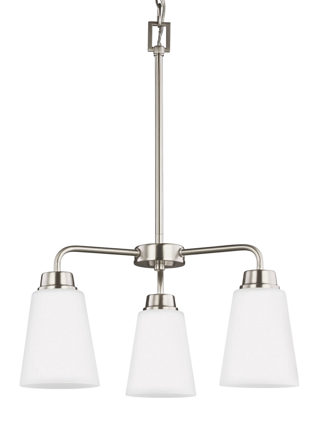 Generation Lighting. Three Light Chandelier