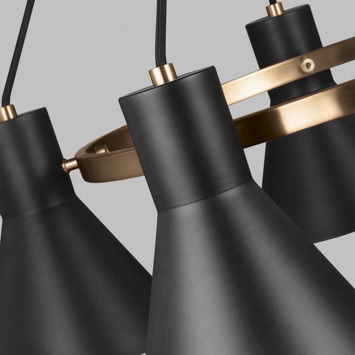 Generation Lighting. Five Light Chandelier