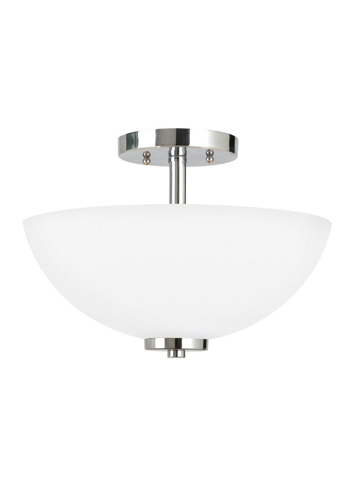 Generation Lighting. Two Light Semi-Flush Convertible Pendant