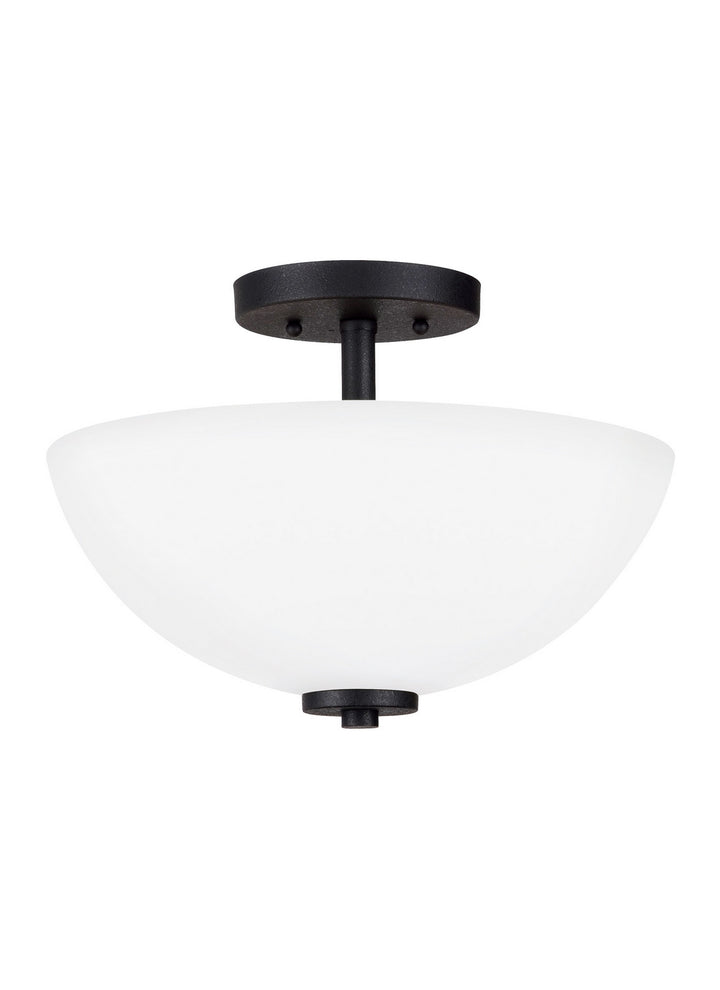 Generation Lighting. Two Light Semi-Flush Convertible Pendant