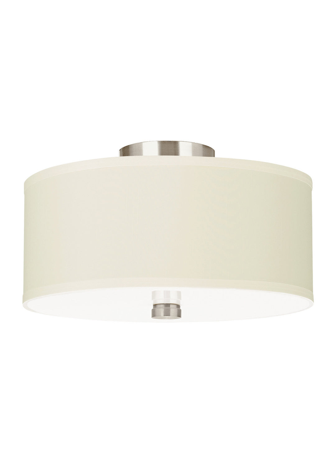 Visual Comfort Studio Two Light Semi-Flush Convertible Pendant