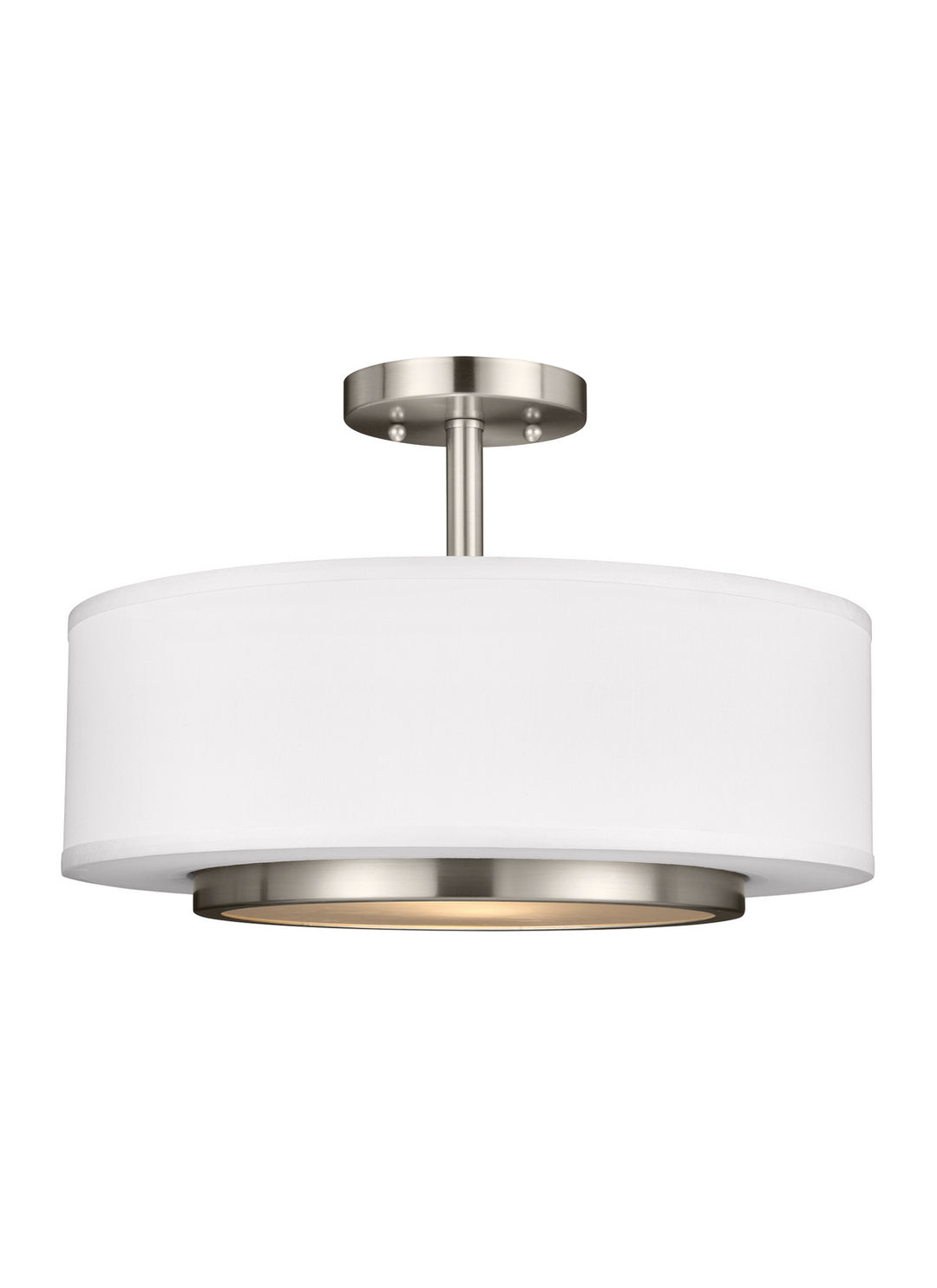 Generation Lighting. Two Light Semi-Flush Convertible Pendant