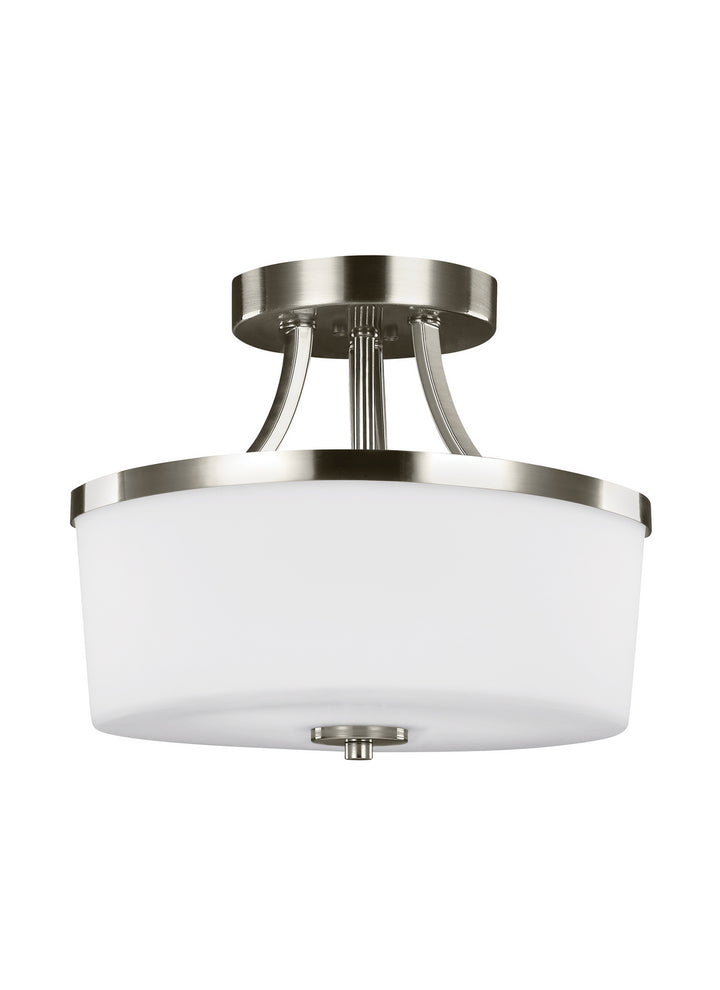 Generation Lighting. Two Light Semi-Flush Convertible Pendant