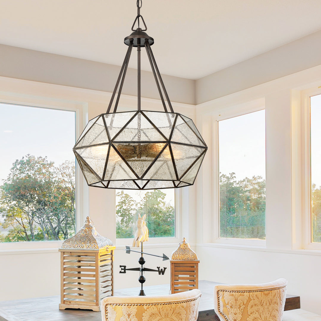 Savoy House Tartan Four Light Pendant