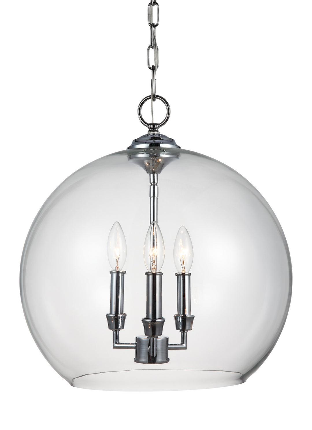 Visual Comfort Studio Three Light Pendant