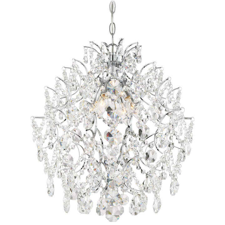 Minka Lavery Isabellas Crown Four Light Chandelier in Chrome