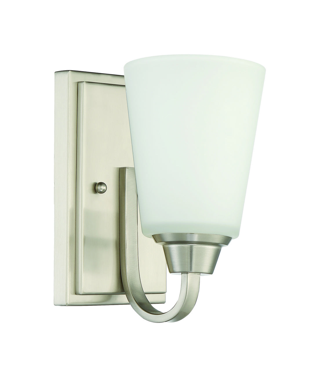 Grace One Light Wall Sconce in Brushed Polished Nickel