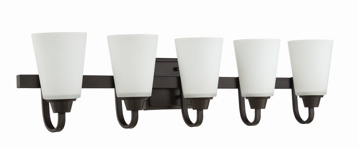 Grace Five Light Vanity in Espresso