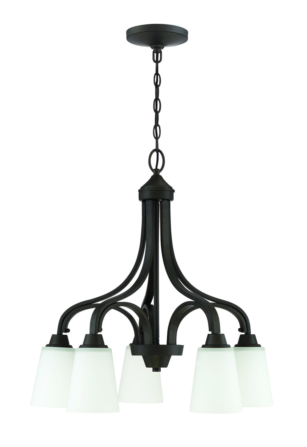 Grace Five Light Chandelier in Espresso