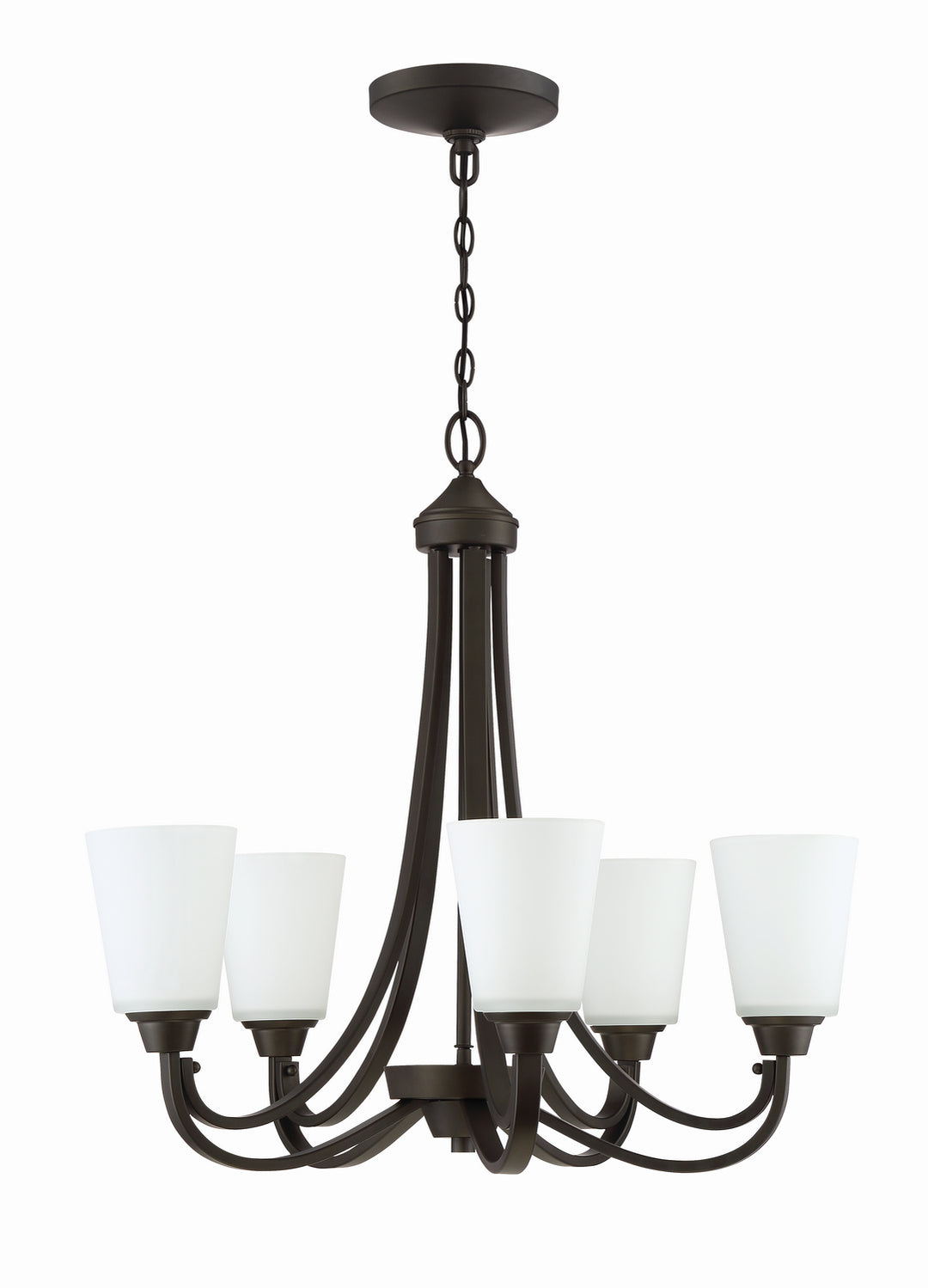 Grace Five Light Chandelier in Espresso