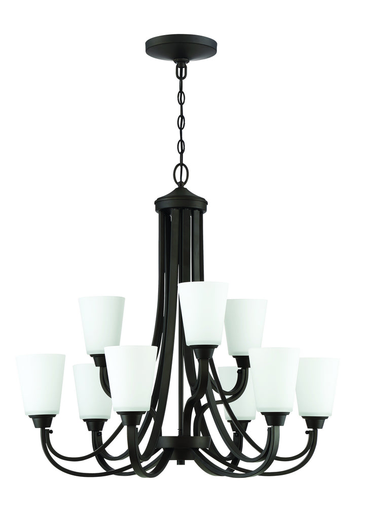 Grace Nine Light Chandelier in Espresso