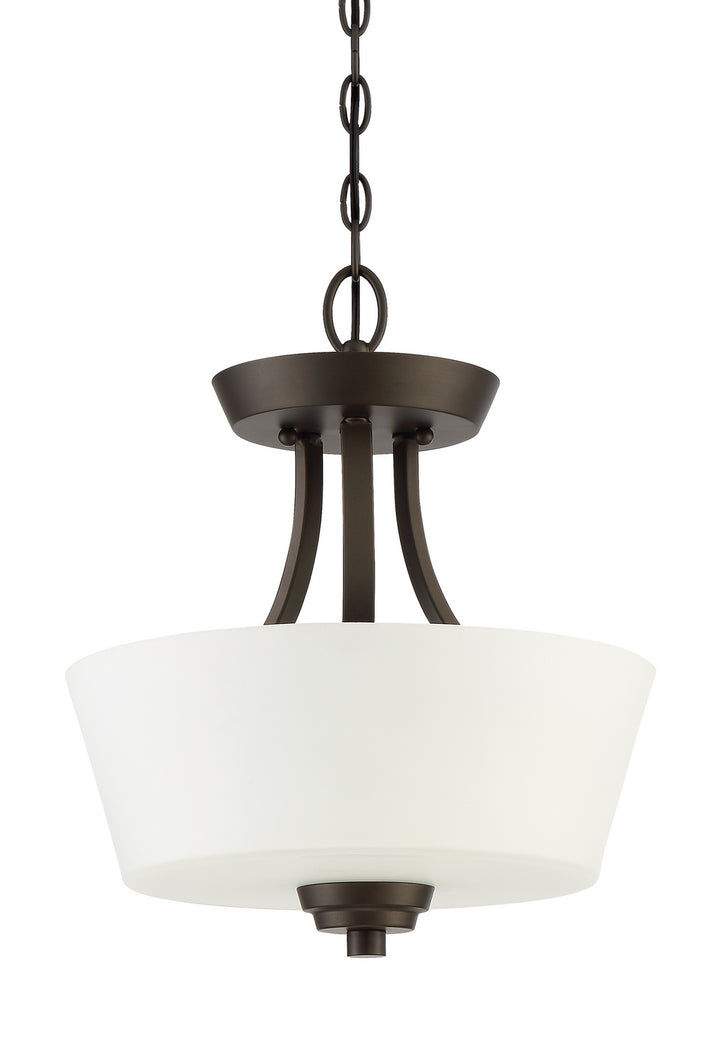 Grace Two Light Convertible Semi Flush in Espresso